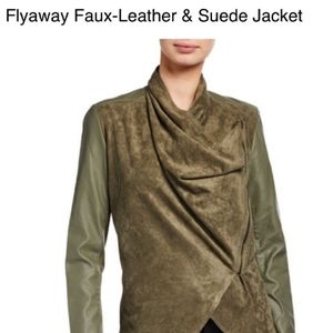 Black Tape New Faux Leather/Suede Jacket